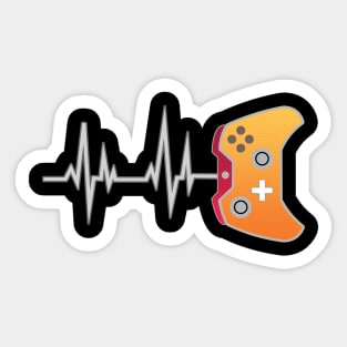 Gamer Heartbeat New Style Video Game Lover Gift unisex Sticker